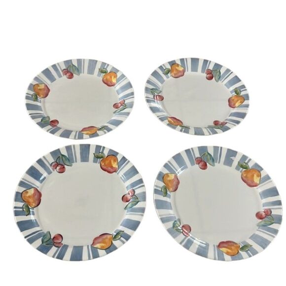 Corelle Fruit Too Plates Dinner Plates Luncheon Plates Set of 6 - Picture 3 of 8